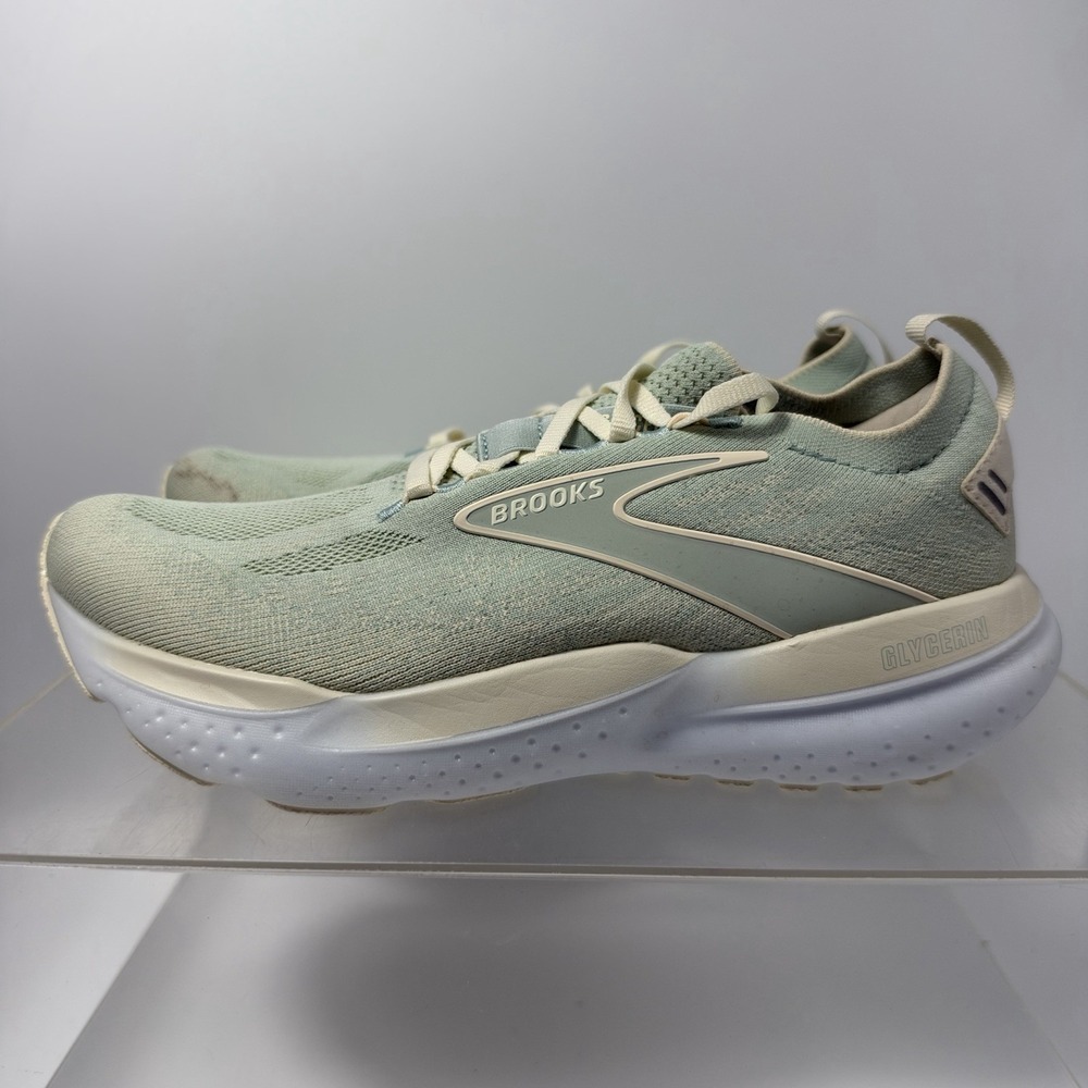 Brooks Glycerin StealthFit 21 1204101B388 Green Marshmallow Women's Size 9.5